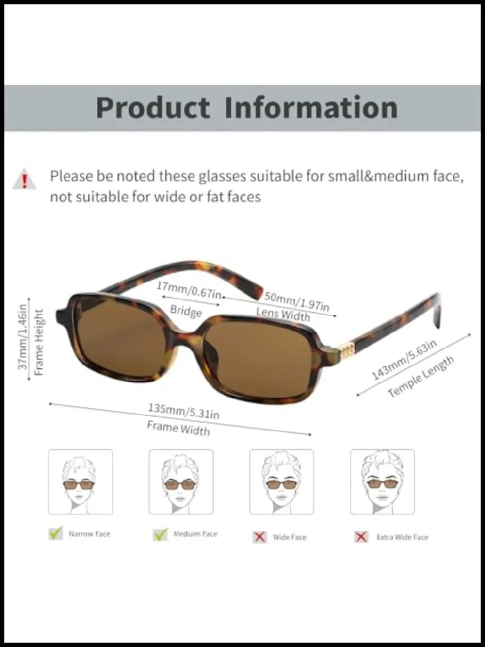 Small Rectangle Sunglasses Women Vintage Retro Thin Frame Y2K UV400